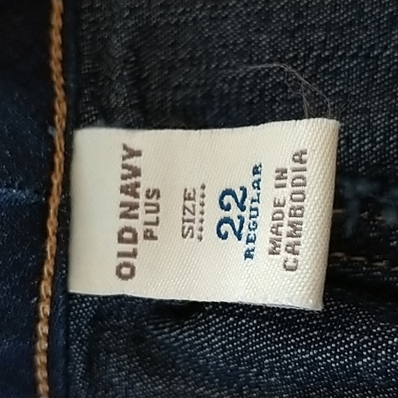 Old Navy Straight Leg Dark Wash Plus Size 22R - Picture 8 of 10